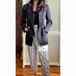 Vintage Jones New York NavyDouble Breasted Blazer